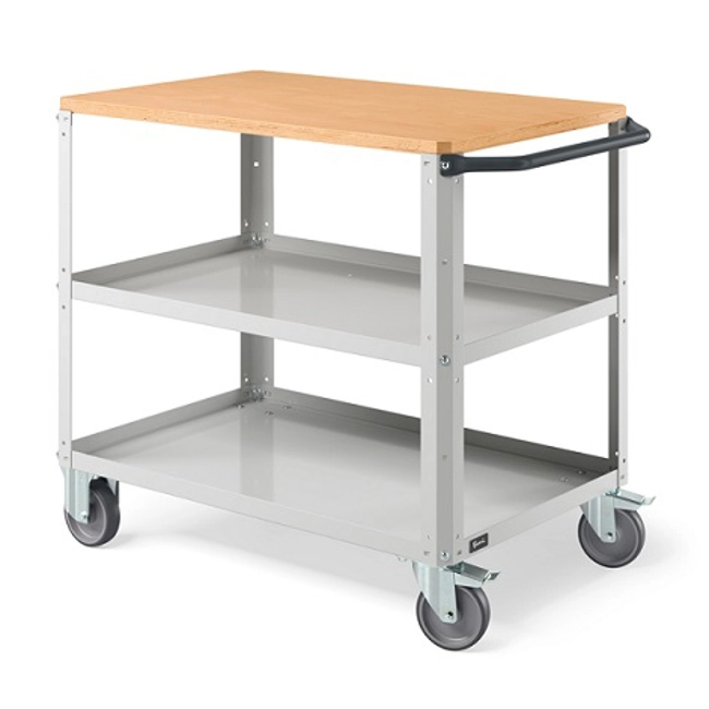 Vendita online Carrello Clever 1009 Large mm.1024x615x870H - Grigio Chiaro RAL7035